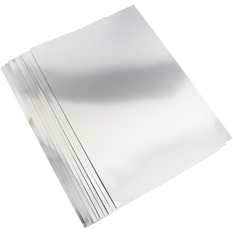 Afbeelding laden in galerijviewer, Https: www.cchobby.nl metallic-foliekarton-a2-vel-420x594-mm-280-gr-zilver-10-vel-1-doos