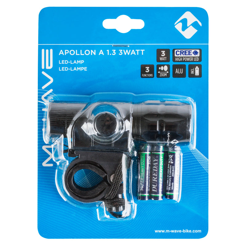 Load image into Gallery viewer, M-wave apollon a 1.3 3 watt battery front light