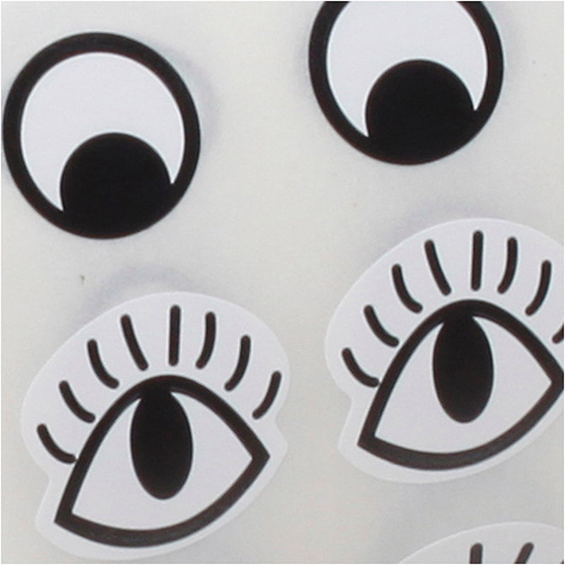 Load image into Gallery viewer, Creativ company https: www.cchobby.nl sticker-ogen-zwart-wit-2000-stuk-1-doos