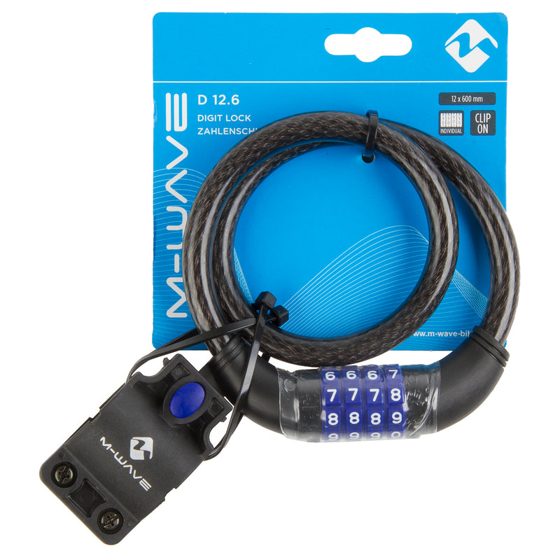 Load image into Gallery viewer, M-Wave Kabelcijferslot 60cm Zwart