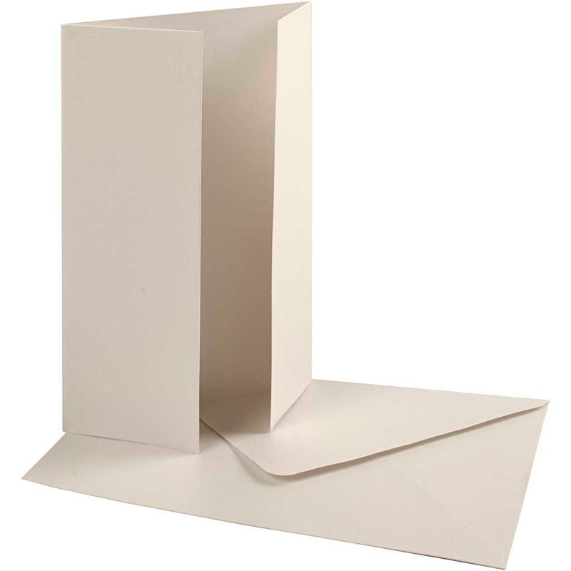 Afbeelding laden in galerijviewer, Https: www.cchobby.nl parelmoer-kaart-envelop-afmeting-kaart-10-5x15-cm-afmeting-envelop-11-5x16-5-cm-230-120-gr-off-white-10-set-1-doos