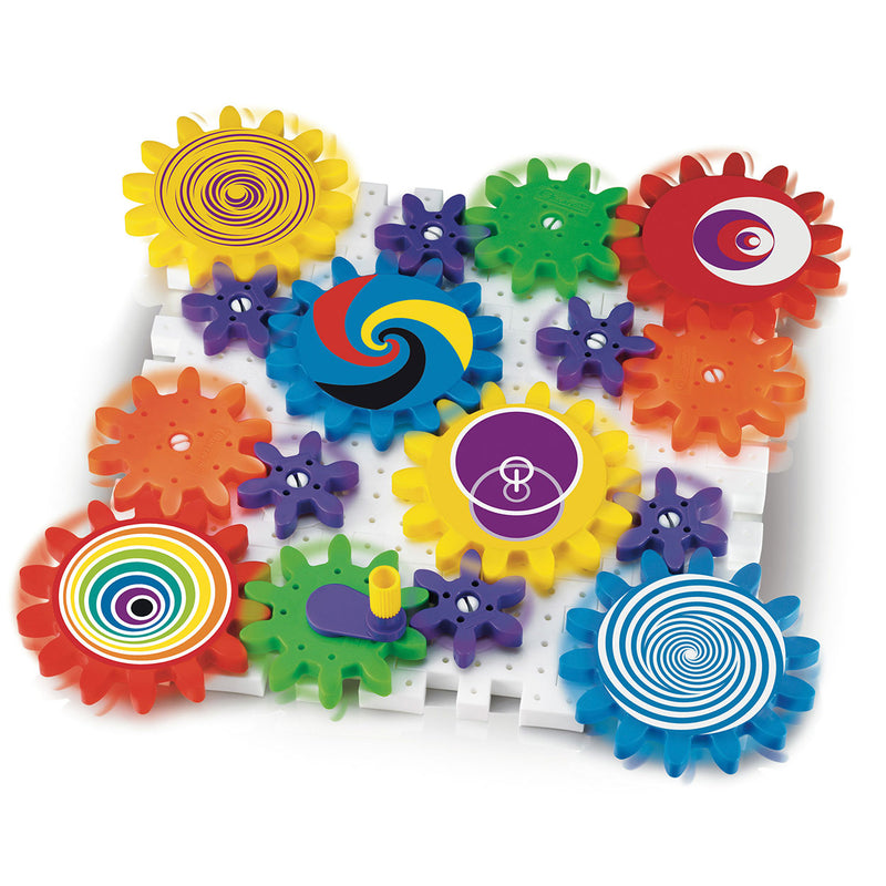 Load image into Gallery viewer, Quercetti tandwielenset kaleido gears - 55-delig - bouwstenen