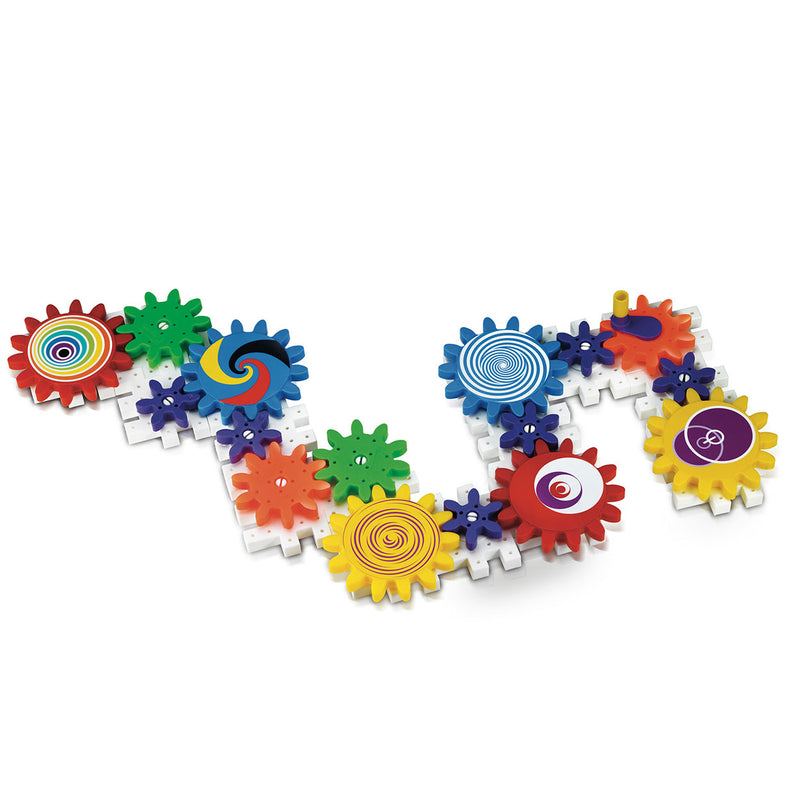 Load image into Gallery viewer, Quercetti tandwielenset kaleido gears - 55-delig - bouwstenen