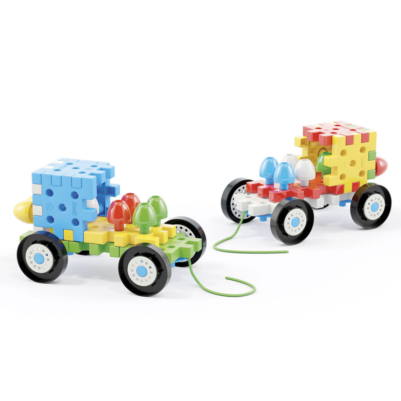 Load image into Gallery viewer, Quercetti bouwpakket voertuig jumbo peggy junior 62-delig