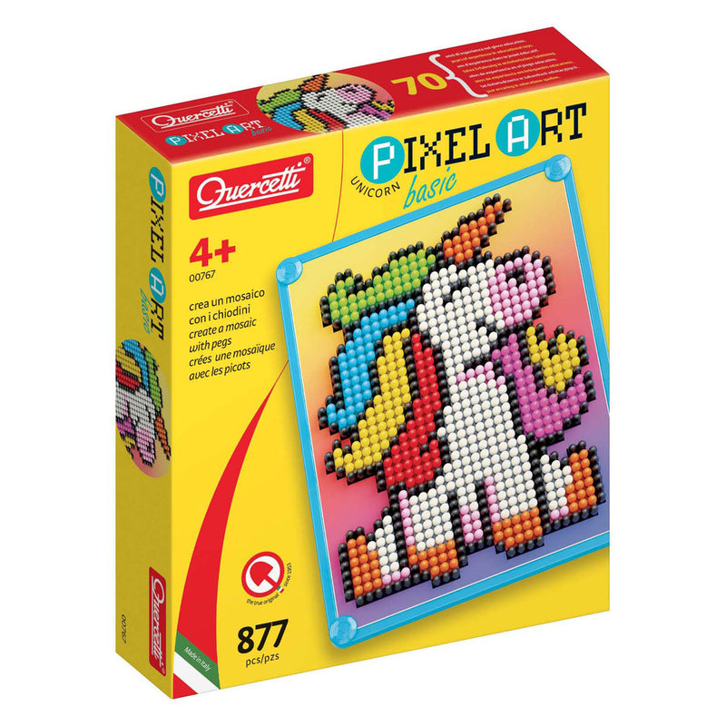 Load image into Gallery viewer, Quercetti pixel art basis eenhoorn, 880dlg.