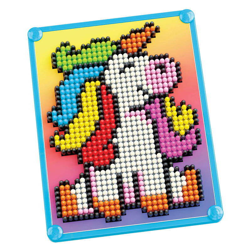 Load image into Gallery viewer, Quercetti pixel art mozaïek eenhoorn 880dlg educatief speelgoed.