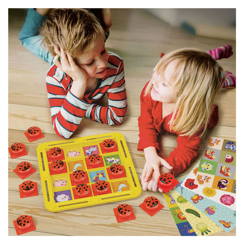 Load image into Gallery viewer, Quercetti educatief spel fantamemo lieveheersbeestje mozaïek.