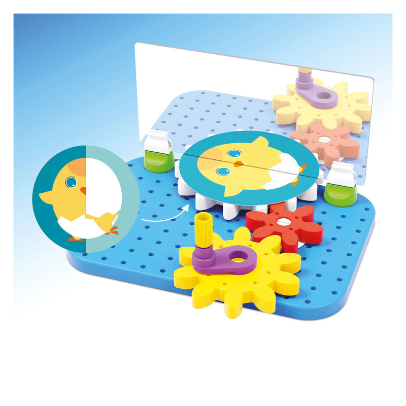 Load image into Gallery viewer, Quercetti mirrorello tandwielenset dieren