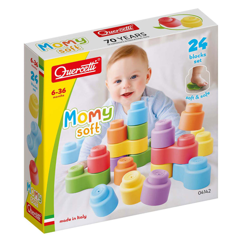 Load image into Gallery viewer, Quercetti momy soft bouwblokken, 24dlg.