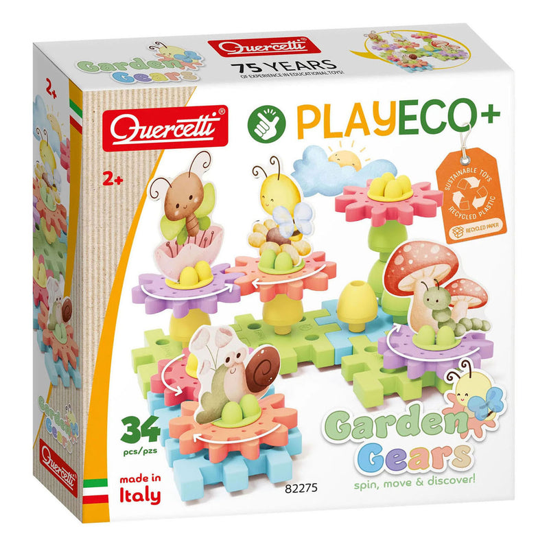 Afbeelding laden in galerijviewer, Quercetti playeco+ bloementuin tandwielen