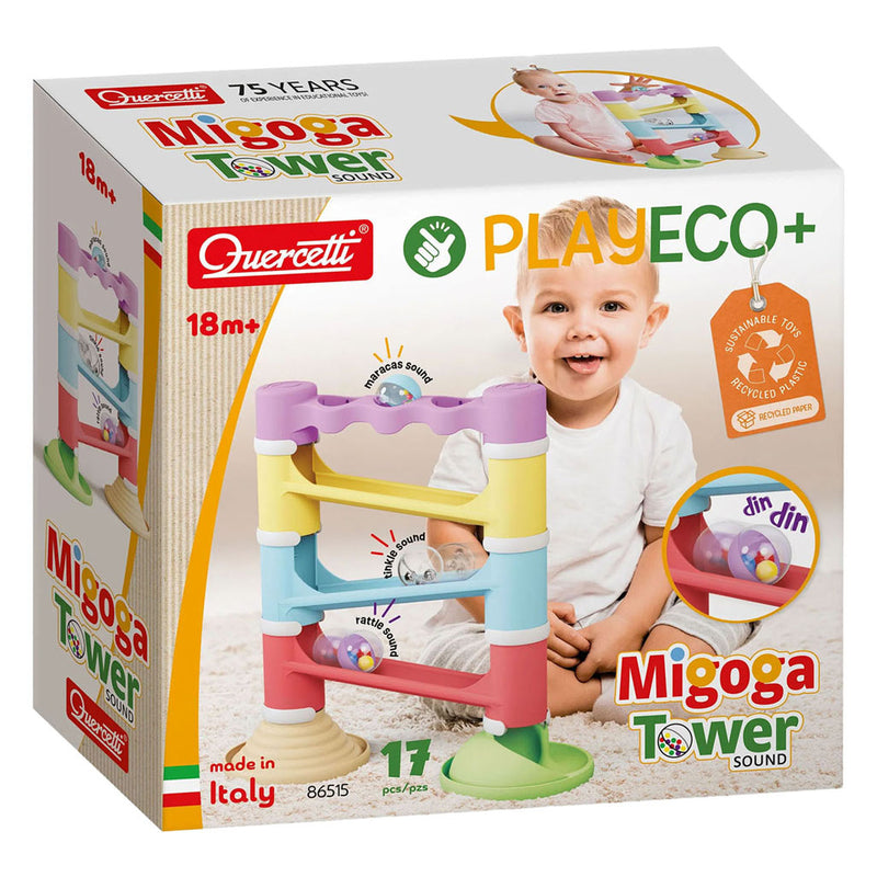 Afbeelding laden in galerijviewer, Quercetti playeco+ knikkerbaan migoga - 17dlg.