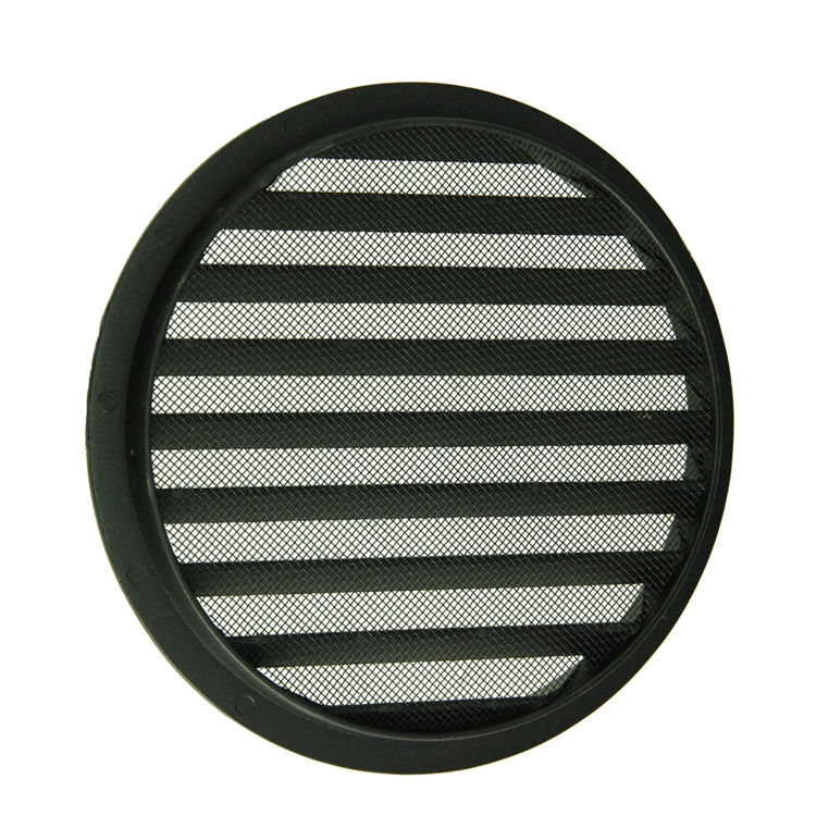 Load image into Gallery viewer, Renson 1061636 - inbouw rond schoepenr met gaas434r dia 200 ral 9005 zwart | 5 stuks