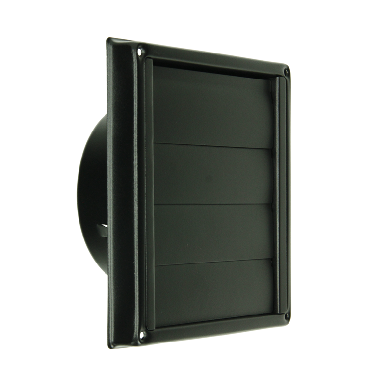 Load image into Gallery viewer, Renson 1068947 - inbouw dampkaprooster 633 inox zwart (dia 150) | 2 stuks