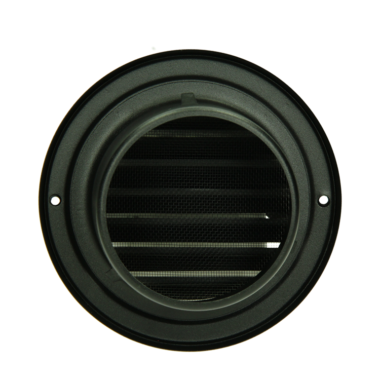 Load image into Gallery viewer, Renson 1066433 - zwart inox opbouw bolrooster type 638 ø100mm, opbouw | 2 stuks