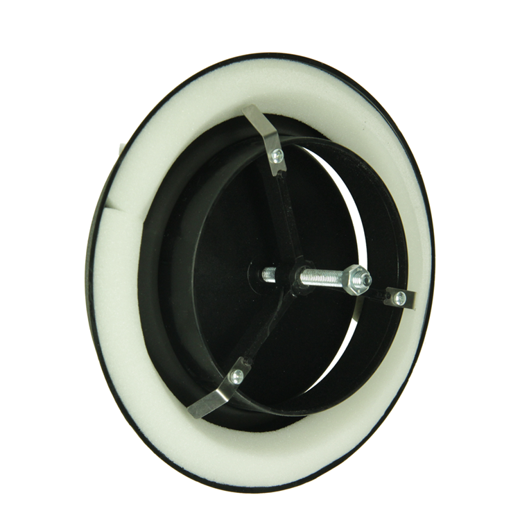 Load image into Gallery viewer, Renson 1068944 - inbouw afzuigventiel pvc 736 (dia 100) str 9005 (zwart) | 2 stuks
