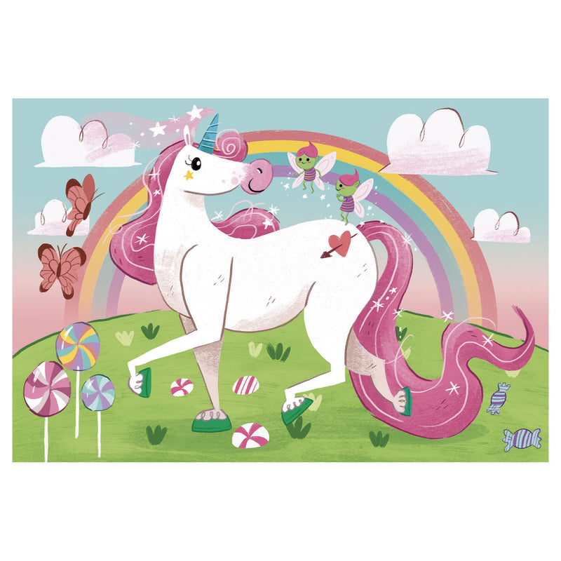 Load image into Gallery viewer, Clementoni brilliant puzzel eenhoorn, 2x20st.