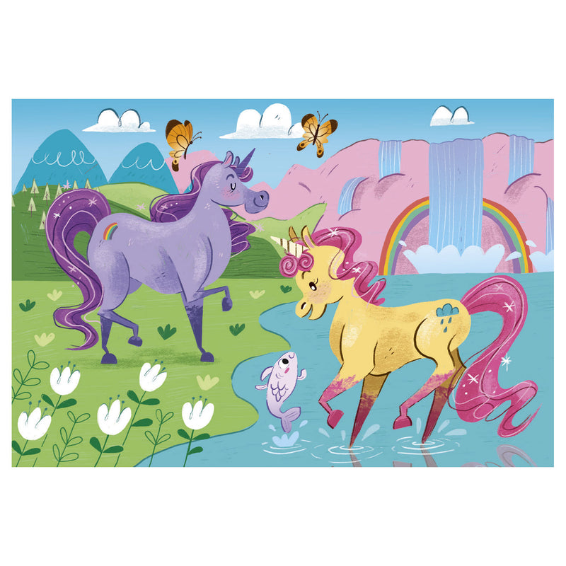 Load image into Gallery viewer, Clementoni brilliant puzzel eenhoorn, 2x20st.