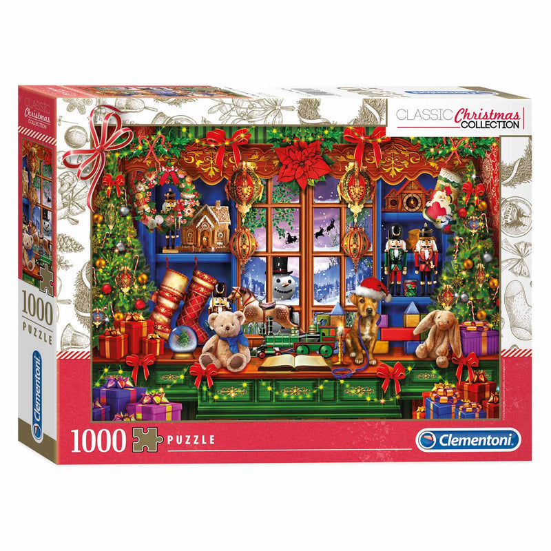 Afbeelding laden in galerijviewer, Clementoni Puzzel Kerst Speelgoedwinkel, 1000st.
