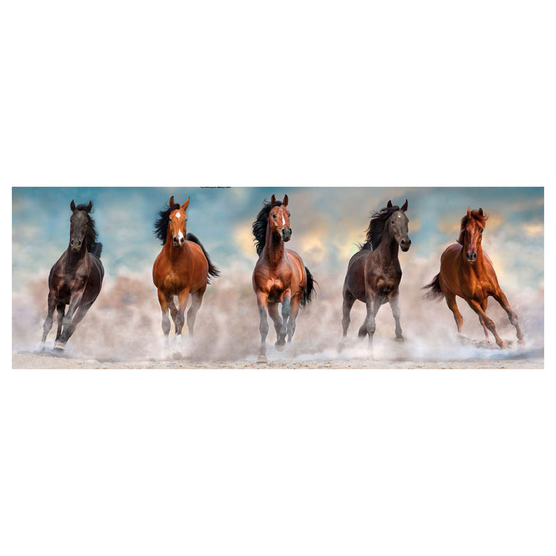 Load image into Gallery viewer, Clementoni Panorama Puzzel Paarden, 1000st.