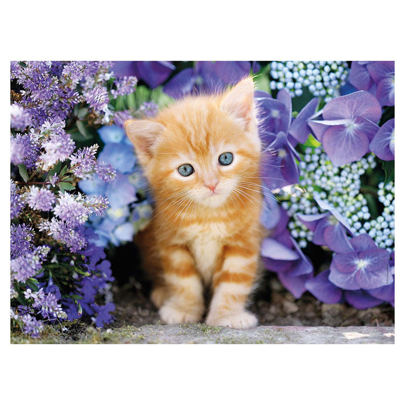 Load image into Gallery viewer, Clementoni puzzel kat met bloemen, 500st.