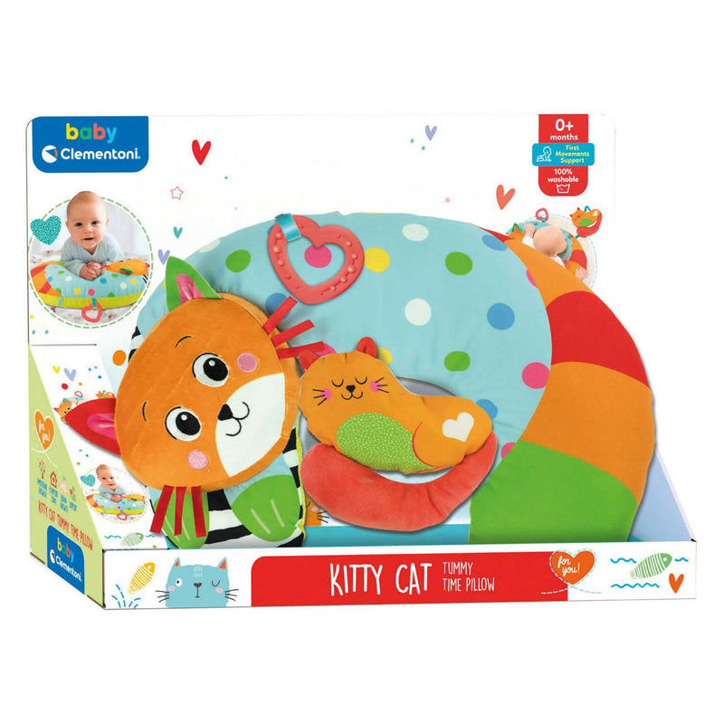 Load image into Gallery viewer, Clementoni Baby Tummy Time Kussen Kitty Cat