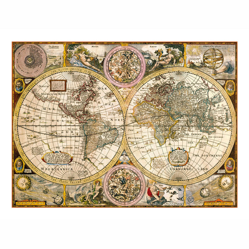 Load image into Gallery viewer, Clementoni puzzel antieke wereldkaart, 3000st.