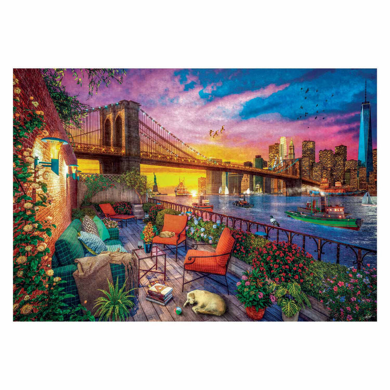 Load image into Gallery viewer, Clementoni puzzel manhattan balcony sunset, 3000st.