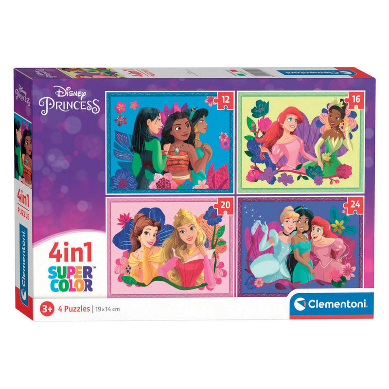Load image into Gallery viewer, Clementoni puzzels disney princess, 4in1