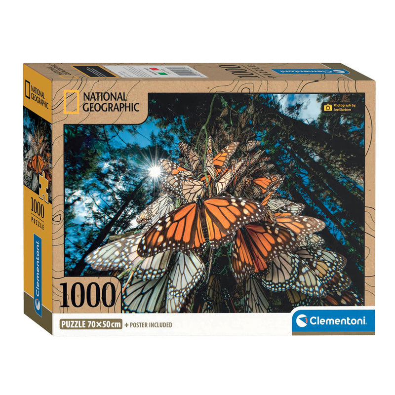 Load image into Gallery viewer, Clementoni Legpuzzel National Geographics - Vlinder, 1000st.