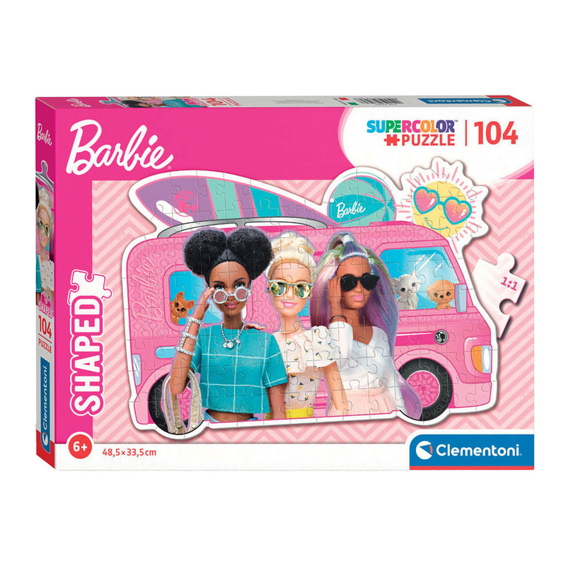 Load image into Gallery viewer, Clementoni legpuzzel super color - barbie surfbus,104st.