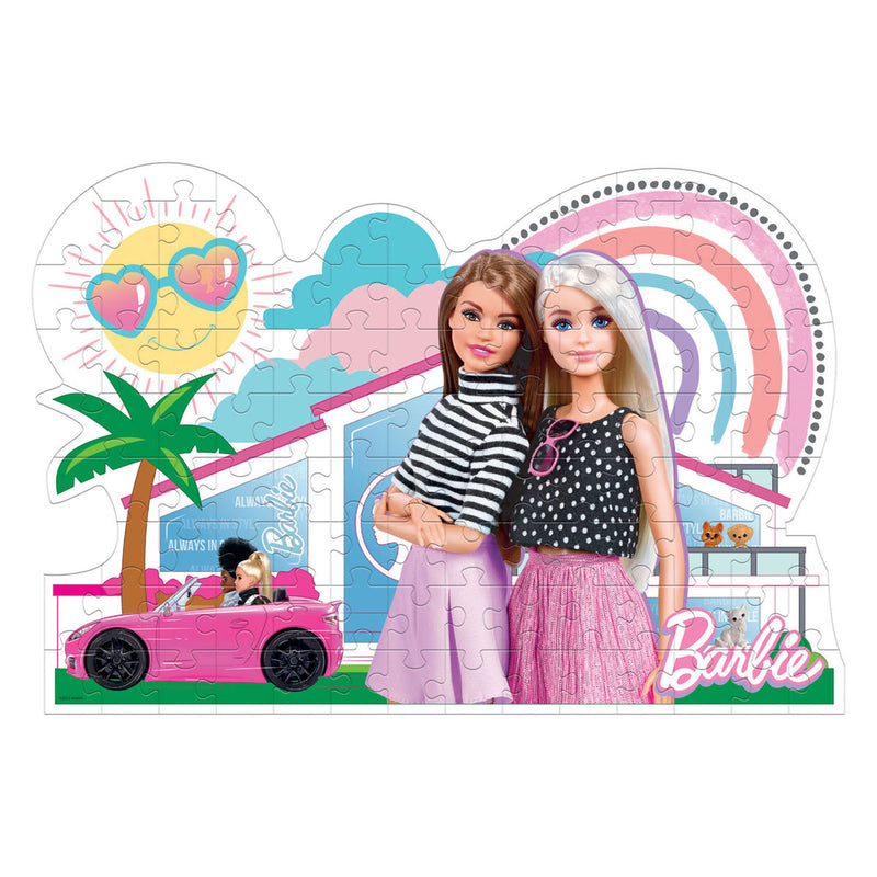 Load image into Gallery viewer, Clementoni legpuzzel super color - barbie roze auto, 104st.