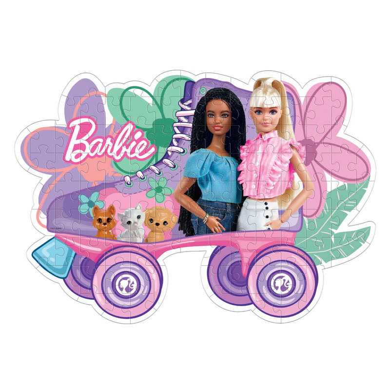 Load image into Gallery viewer, Clementoni legpuzzel super color - barbie rolschaats, 104st.
