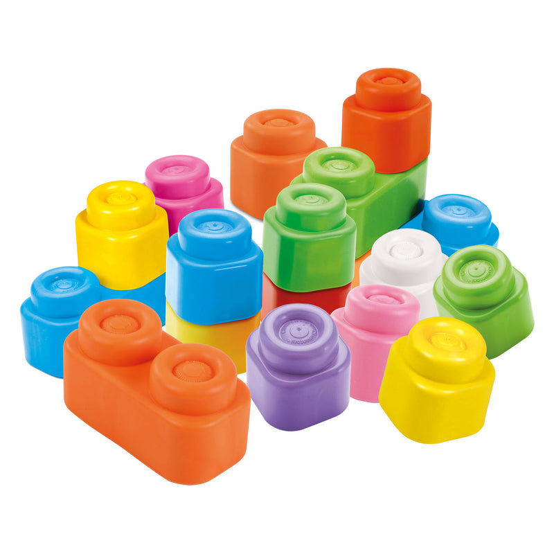 Afbeelding laden in galerijviewer, Clementoni baby soft clemmy blokken met opbergtas - 20dlg.