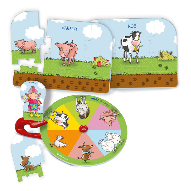 Load image into Gallery viewer, Clementoni fien teun boerderij educatief spel
