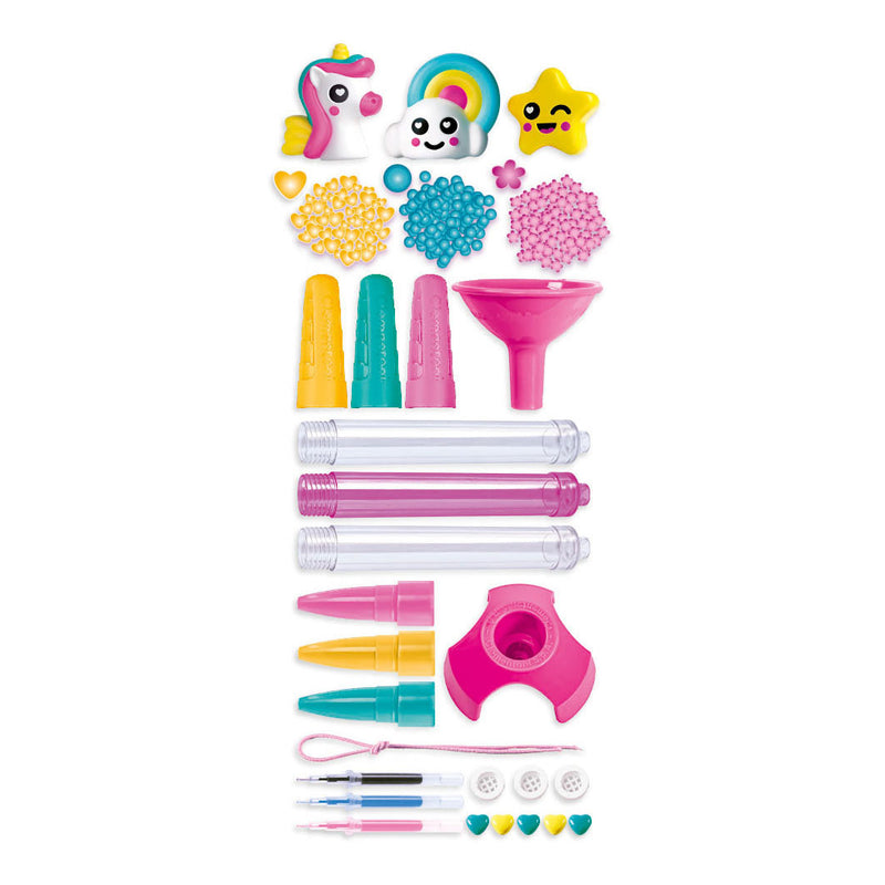 Load image into Gallery viewer, Clementoni idea - glitterpennen - knutselpakket vol accessoires - het creatieve cadeautje - glitterpennen maken - vanaf 6 jaar