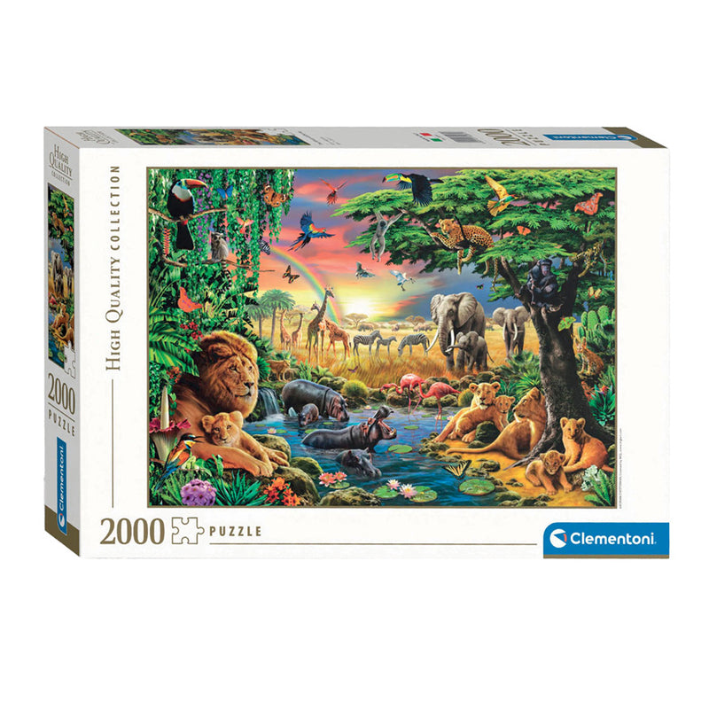 Load image into Gallery viewer, Clementoni legpuzzel the african gathering, 2000st.