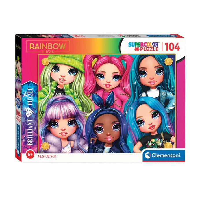 Load image into Gallery viewer, Clementoni Legpuzzel Brilliant Rainbow High, 104st.