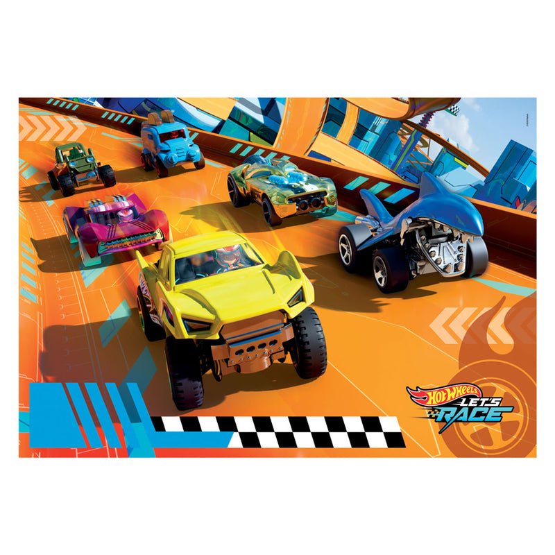 Load image into Gallery viewer, Clementoni legpuzzel super color maxi hot wheels, 104st.