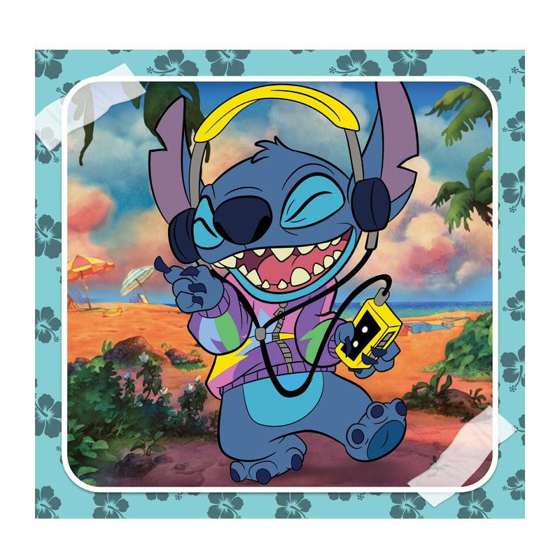Load image into Gallery viewer, Clementoni legpuzzel super color vierkant disney stitch, 3x48st.