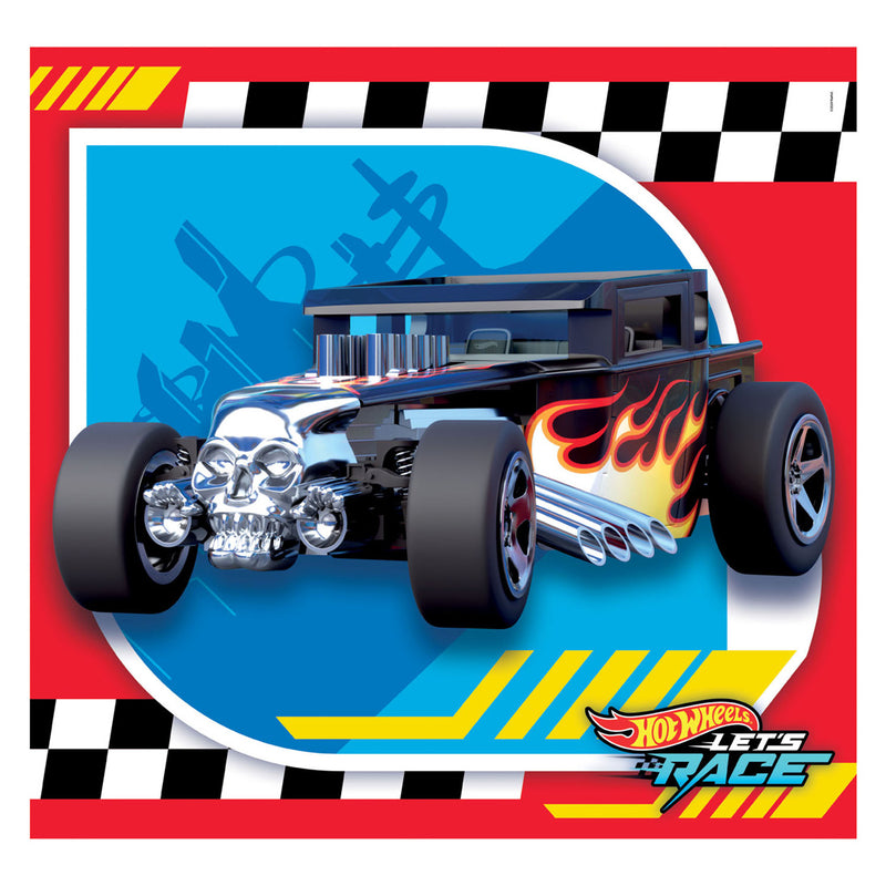 Load image into Gallery viewer, Clementoni legpuzzel super color vierkant hot wheels, 3x48st.