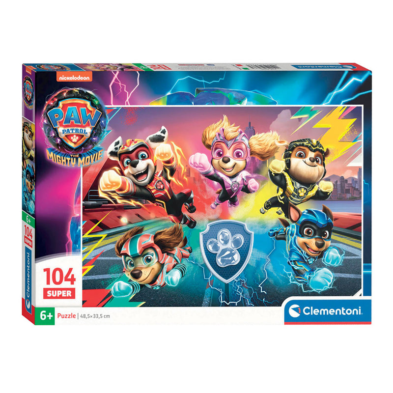 Load image into Gallery viewer, Clementoni legpuzzel super color paw patrol the mighty movie, 104st.