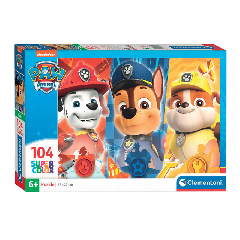 Load image into Gallery viewer, Clementoni legpuzzel super color paw patrol close up, 104st.