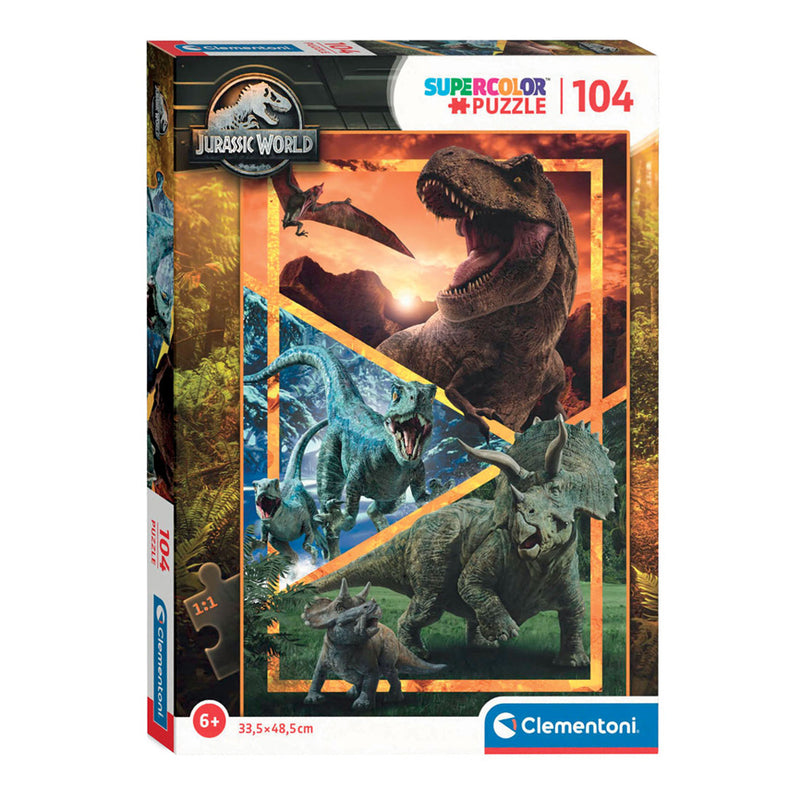 Load image into Gallery viewer, Clementoni legpuzzel super color jurassic world, 104st.