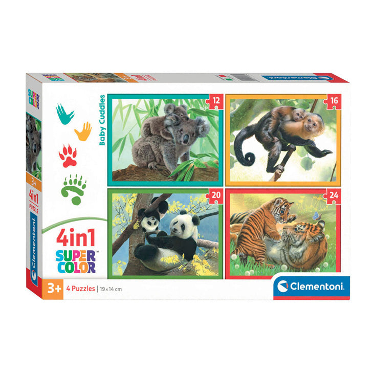Load image into Gallery viewer, Clementoni legpuzzel 4in1 baby cuddles