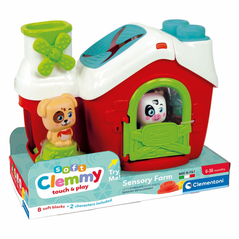 Afbeelding laden in galerijviewer, Clementoni baby - clemmy sensory boerderij met soft blokken, 11dlg.