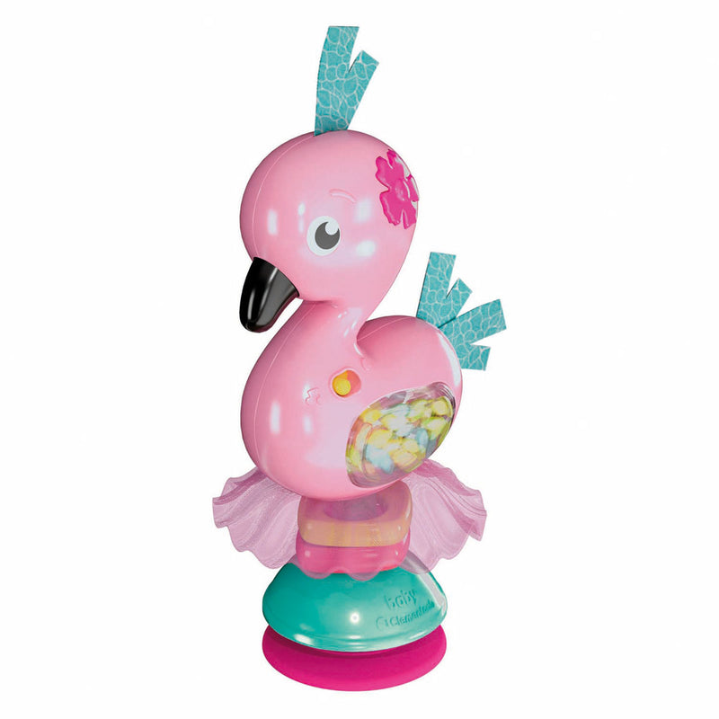 Load image into Gallery viewer, Clementoni baby schud en speel flamingo met geluid en zuignap