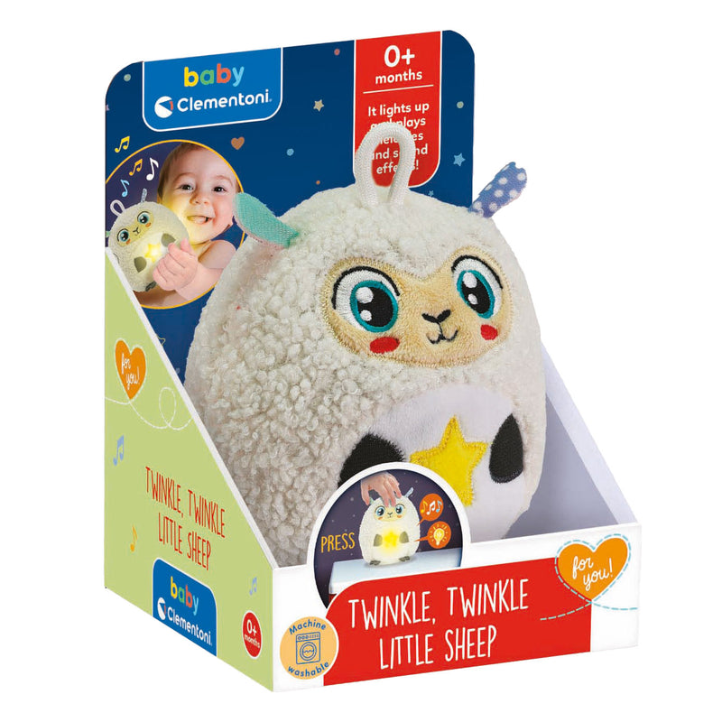 Load image into Gallery viewer, Clementoni baby twinkle twinkle kleine schaap knuffel nachtlamp