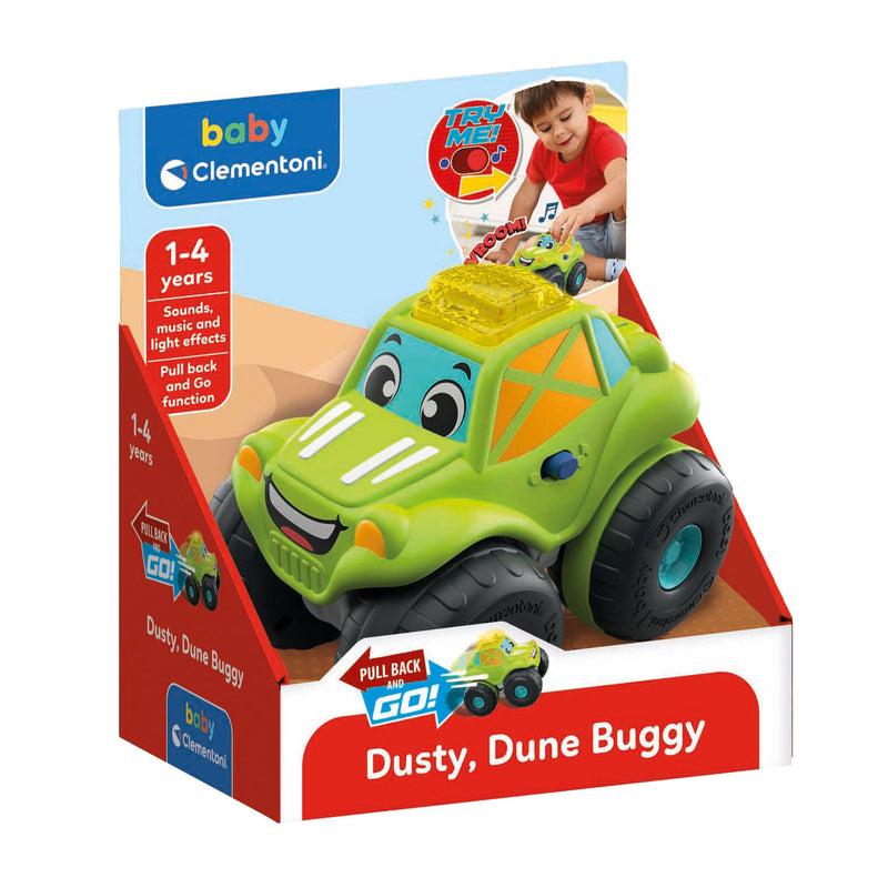 Load image into Gallery viewer, Clementoni baby pull back buggy met geluid