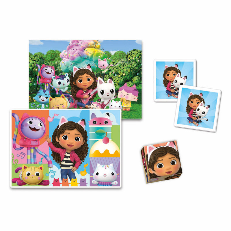 Load image into Gallery viewer, Clementoni gabby's poppenhuis edukit 4in1 puzzels en spellen