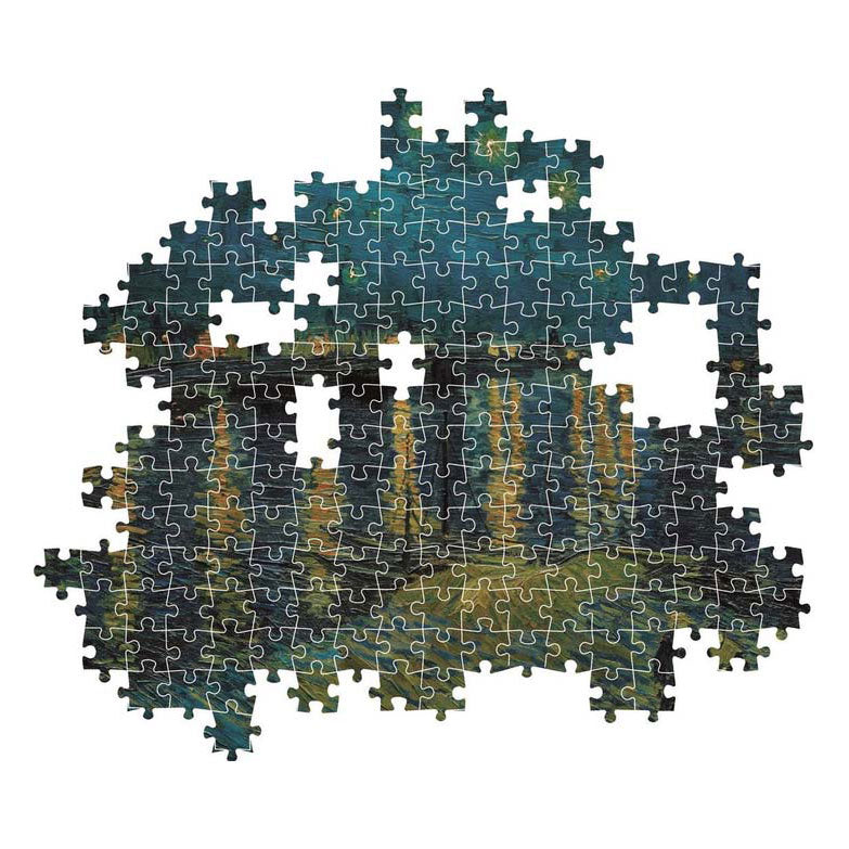 Load image into Gallery viewer, Clementoni legpuzzel kunstwerken sterrennacht boven de rhône, 1000st.